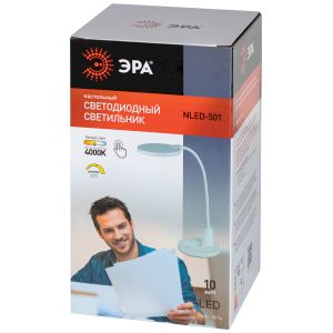 Настольный светильник ЭРА NLED-501-10W-W светодиодный белый