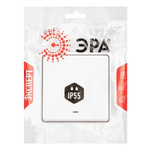 Переключатель ЭРА Эксперт 11-1507-01 с подсветкой IP55, 10АХ-250В, ОУ, белый Переключатель ЭРА Эксперт 11-1507-01 с подсветкой IP55, 10АХ-250В, ОУ, белый