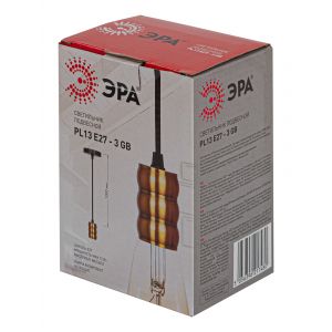 PL13 E27 - 3 GB Подсветка ЭРА Накладной, цоколь Е27, провод 1 м, цвет медь (60/360)