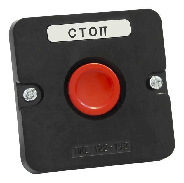 Пост кнопочный ПКЕ 122-1 У2 красный IP54 Пост кнопочный ПКЕ 122-1 У2 красный IP54