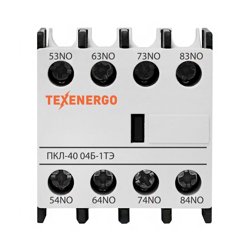 Приставка контактная ПКЛ-40 04Б-1ТЭ 10А 4НО+0НЗ Теxenergo белая