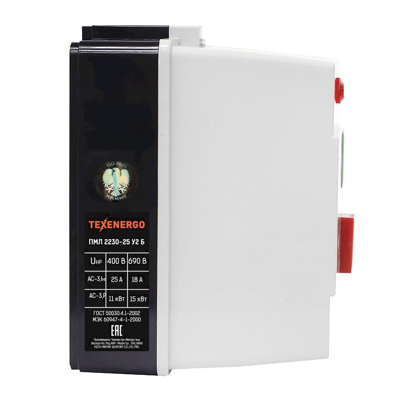 Пускатель магнитный ПМЛ 2230-25  230В  25А    У2 Б  РТЛ 1004-М2 (0,4-0,63А)  Теxenergo