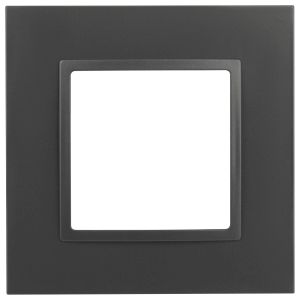 Рамка для розеток и выключателей ЭРА Elegance 14-5011-05 Classic, на 1 пост, антрацит Рамка для розеток и выключателей ЭРА Elegance 14-5011-05 Classic, на 1 пост, антрацит