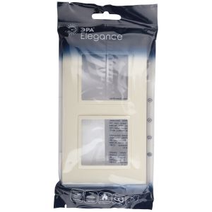 Рамка для розеток и выключателей ЭРА Elegance 14-5012-02 Classic, на 2 поста, слоновая кость