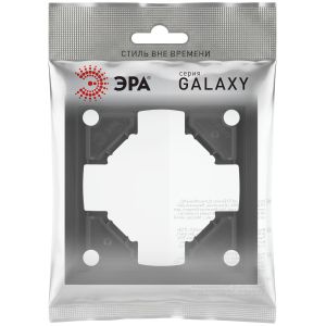 Рамка для розеток и выключателей ЭРА Galaxy 15-5001-05 на 1 пост антрацит
