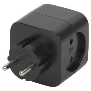 Разветвитель электрический ЭРА SP-2-USB-B на 2 розетки 220V + 2xUSB 2400mA, без заземл 10А (черный) Разветвитель электрический ЭРА SP-2-USB-B на 2 розетки 220V + 2xUSB 2400mA, без заземл 10А (черный)