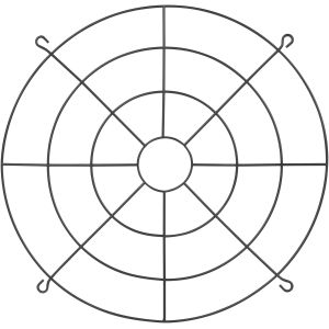 Решетка защитная металлическая ЭРА SPP-AC8-402-200 для светильников SPP-402 мощностью 200Вт