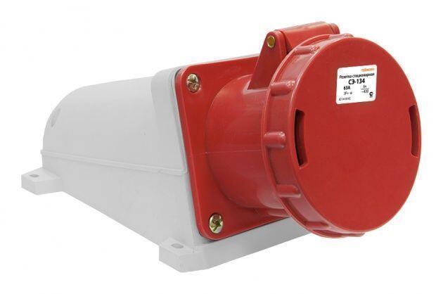 Розетка 134 стац. ОУ 3Р+PE       63А  380В     IP54