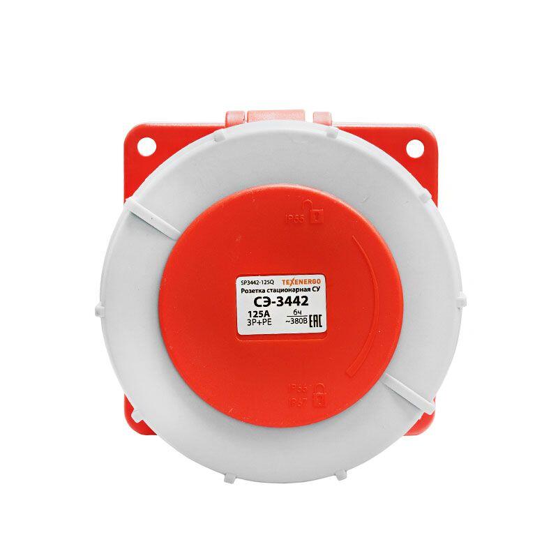 Розетка 3442 стац. СУ 3P+PE 125А 380В IP67 Розетка 3442 стац. СУ 3P+PE 125А 380В IP67
