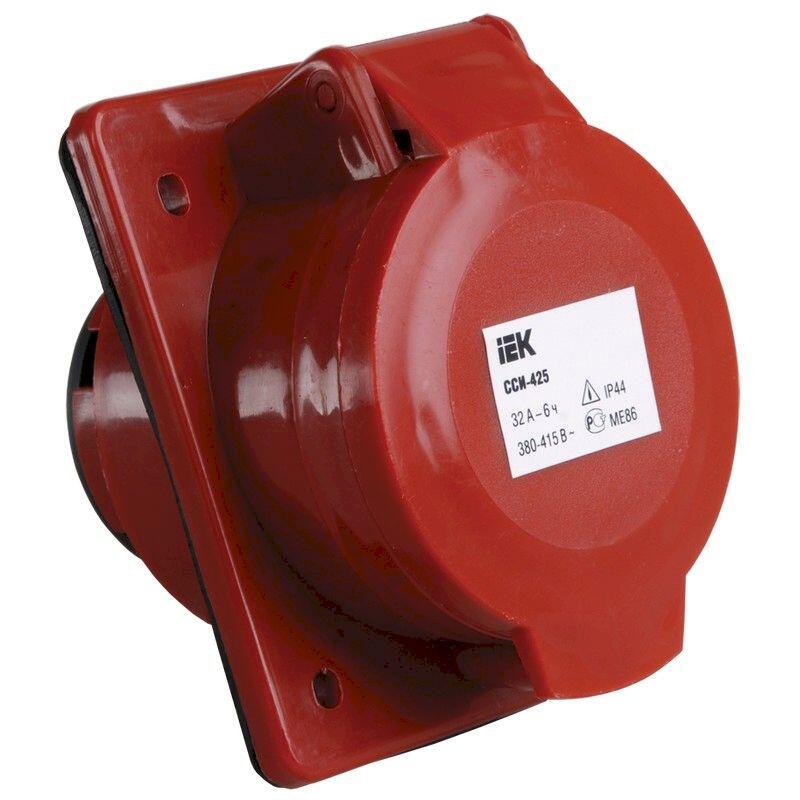 Розетка 425 стац. СУ 3Р+PE+N  32А  380В   IP44