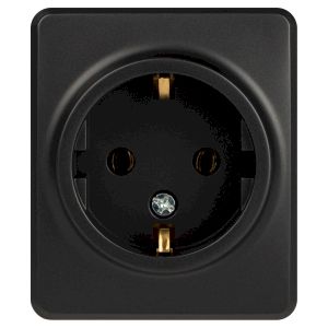 Розетка ЭРА Эксперт 11-2203-05 2P+E Schuko IP20 16A-250В ОУ антрацит