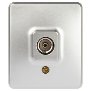 Розетка ЭРА Эксперт 11-3201-03 TV одиночная, IP20, ОУ, алюминий Розетка ЭРА Эксперт 11-3201-03 TV одиночная, IP20, ОУ, алюминий