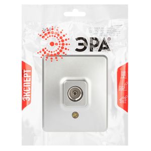 Розетка ЭРА Эксперт 11-3201-03 TV одиночная, IP20, ОУ, алюминий Розетка ЭРА Эксперт 11-3201-03 TV одиночная, IP20, ОУ, алюминий