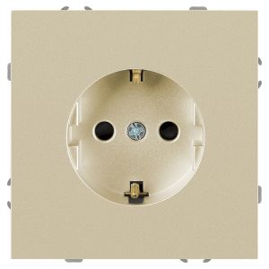 Розетка ЭРА Galaxy 15-2101-04 c заземлением 2P+E Schuko 16А-250В IP20 шампань