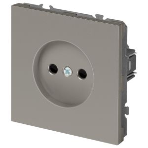 Розетка ЭРА Galaxy 15-2106-07 без заземления 2P 16А-250В IP20 титан
