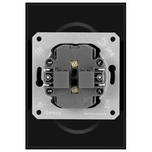 Розетка ЭРА Galaxy 15-2107-05 без заземления двойная 2X2P 16А-250В IP20 антрацит