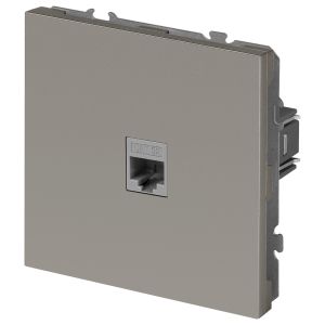 Розетка ЭРА Galaxy 15-3107-07 информационная RJ45 IP20 титан
