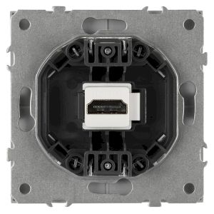 Розетка ЭРА Galaxy 15-3114-03 HDMI IP20 алюминий