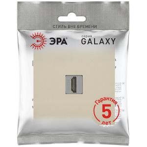 Розетка ЭРА Galaxy 15-3114-04 HDMI IP20 шампань