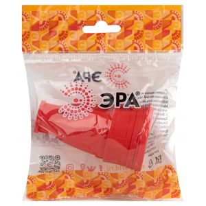 Розетка ЭРА RX10-R-IP44 каучуковая c заземлением 16А IP44 прямая красная Розетка ЭРА RX10-R-IP44 каучуковая c заземлением 16А IP44 прямая красная