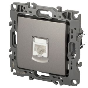 Розетка ЭРА Серия 12 12-3107-16 информационная RJ45, титан