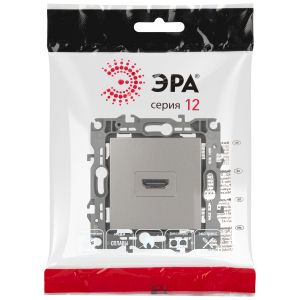 Розетка ЭРА Серия 12 12-3114-16 HDMI, титан