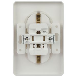 Розетка Intro 7-205-01 Style двойная с заземлением 2X2P+E Schuko, 16А-250В, IP20, СУ, белый Розетка Intro 7-205-01 Style двойная с заземлением 2X2P+E Schuko, 16А-250В, IP20, СУ, белый