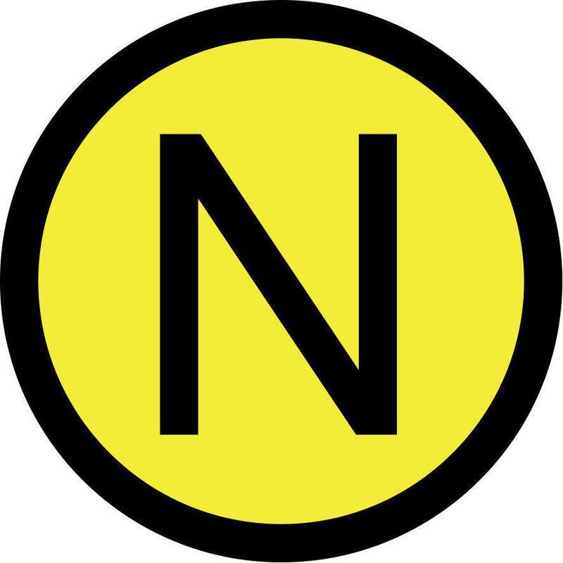Самоклеящиеся знак "N" Самоклеящиеся знак "N"
