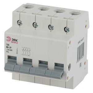 SIMPLE-mod-70 ЭРА SIMPLE Выключатель нагрузки 4P 63А ВН-29 (3/45/900)