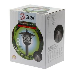 SL-PL155-PST ЭРА Садовый светильник на солнечной батарее, пластик, черный, 155 см (6/72)