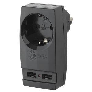 SP-1e-USB-B ЭРА Адаптер "Polynom" 1гн 220V + 2xUSB 2100mA, c заземл, (черный) (10/60/1440) SP-1e-USB-B ЭРА Адаптер "Polynom" 1гн 220V + 2xUSB 2100mA, c заземл, (черный) (10/60/1440)