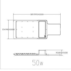 SPP-503-0-50K-050 ЭРА Светильник уличный 50Вт 5000лм 5000К КСС "Ш-с" DOB-SMD 48мм (10/150)