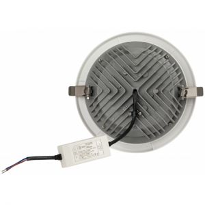 Светильник даунлайт светодиодный ЭРА SDL-10-90-30K-W30 встраиваемый круглый 30Вт 3000K 2700Лм D195х65