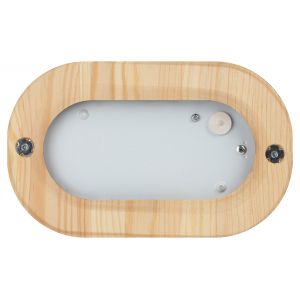 Светильник ЭРА НБО 04-60-012 Кантри дерево/стекло решетка IP54 E27 max 60Вт 232х140 овал клен