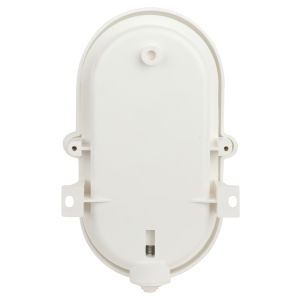 Светильник ЭРА НБП 01-60-012 с ободком Евро пластик / стекло IP53 E27 max 60Вт 185х120х110 овал белый
