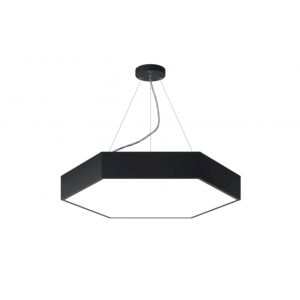 Светильник LED ЭРА Geometria SPO-121-B-40K-038 Hexagon 38Вт 4000K 4000Лм IP40 600*80 черный подвесной драйвер внутри