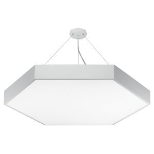Светильник LED ЭРА Geometria SPO-121-W-40K-038 Hexagon 38Вт 4000K 4000Лм IP40 600*80 белый подвесной драйвер внутри