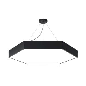 Светильник LED ЭРА Geometria SPO-122-B-40K-066 Hexagon 66Вт 4000К 4800Лм IP40 800*800*80 черный подвесной Светильник LED ЭРА Geometria SPO-122-B-40K-066 Hexagon 66Вт 4000К 4800Лм IP40 800*800*80 черный подвесной