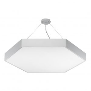 Светильник LED ЭРА Geometria SPO-122-W-40K-066 Hexagon 66Вт 4000К 4800Лм IP40 800*800*80 белый подвесной Светильник LED ЭРА Geometria SPO-122-W-40K-066 Hexagon 66Вт 4000К 4800Лм IP40 800*800*80 белый подвесной