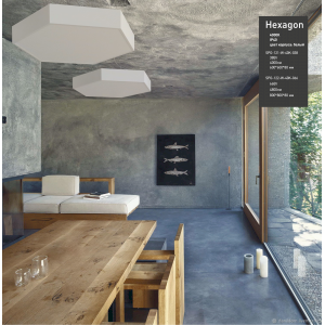 Светильник LED ЭРА Geometria SPO-122-W-40K-066 Hexagon 66Вт 4000К 4800Лм IP40 800*800*80 белый подвесной Светильник LED ЭРА Geometria SPO-122-W-40K-066 Hexagon 66Вт 4000К 4800Лм IP40 800*800*80 белый подвесной