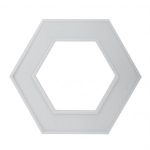 Светильник LED ЭРА Geometria SPO-123-W-40K-045 Hexagon 45Вт 4000К 2500Лм IP40 600*600*80 белый подвесной Светильник LED ЭРА Geometria SPO-123-W-40K-045 Hexagon 45Вт 4000К 2500Лм IP40 600*600*80 белый подвесной