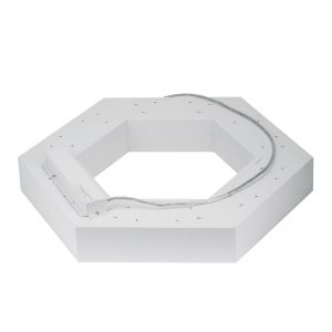 Светильник LED ЭРА Geometria SPO-123-W-40K-045 Hexagon 45Вт 4000К 2500Лм IP40 600*600*80 белый подвесной Светильник LED ЭРА Geometria SPO-123-W-40K-045 Hexagon 45Вт 4000К 2500Лм IP40 600*600*80 белый подвесной