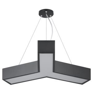 Светильник LED ЭРА Geometria SPO-141-B-40K-028 Igrek 28Вт 4000K 1750Лм IP40 600*80 черный подвесной драйвер внутри
