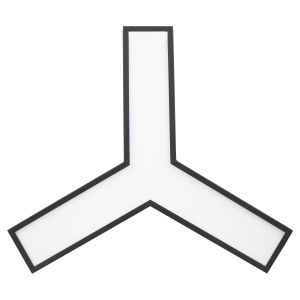 Светильник LED ЭРА Geometria SPO-141-B-40K-028 Igrek 28Вт 4000K 1750Лм IP40 600*80 черный подвесной драйвер внутри
