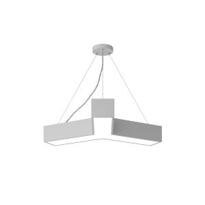 Светильник LED ЭРА Geometria SPO-141-W-40K-028 Igrek 28Вт 4000K 1750Лм IP40 600*80 белый подвесной драйвер внутри