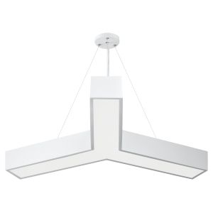 Светильник LED ЭРА Geometria SPO-142-W-40K-044 Igrek 44Вт 4000K 3000Лм IP40 800*80 белый подвесной драйвер внутри