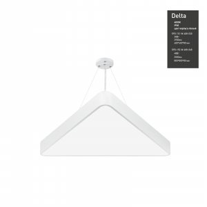 Светильник LED ЭРА Geometria SPO-151-W-40K-030 Delta 30Вт 4000К 2900Лм IP40 600*600*80 белый подвесной Светильник LED ЭРА Geometria SPO-151-W-40K-030 Delta 30Вт 4000К 2900Лм IP40 600*600*80 белый подвесной