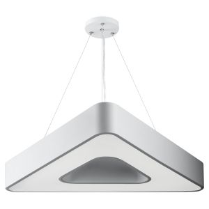Светильник LED ЭРА Geometria SPO-153-W-40K-030 Delta 30Вт 4000К 2100Лм IP40 600*80 белый подвесной драйвер внутри