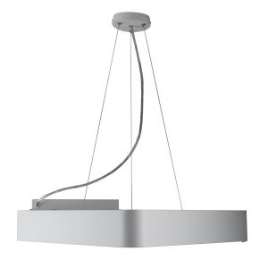 Светильник LED ЭРА Geometria SPO-154-W-40K-042 Delta 42Вт 4000К 2300Лм IP40 800*800*80 белый подвесной