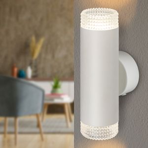 Светильник настенный ЭРА WL50 WH/TR 2*GU10 2*12Вт IP20 белый, прозрачный Светильник настенный ЭРА WL50 WH/TR 2*GU10 2*12Вт IP20 белый, прозрачный